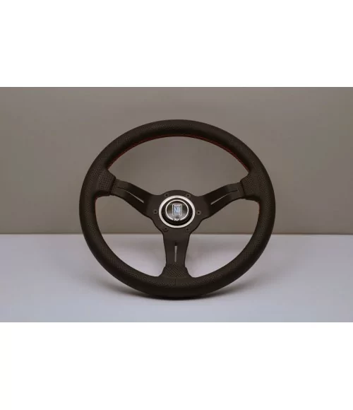 Volante Nardi Deep Corn 330 mm, Pelle Traforata Nera 