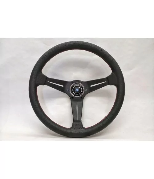 Nardi Leader 350 mm Steering Wheel, Black Leather 