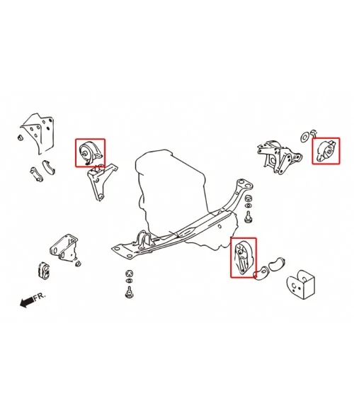 Hardrace 5836 Reinforced Engine Mount Nissan Primera