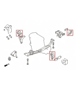 Hardrace 5836 Reinforced Engine Mount Nissan Primera