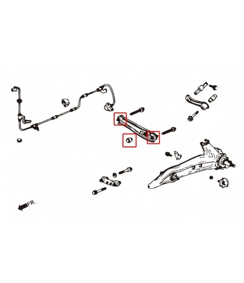 Hardrace 6103 Rear Lower Arm Bushing Honda Civic