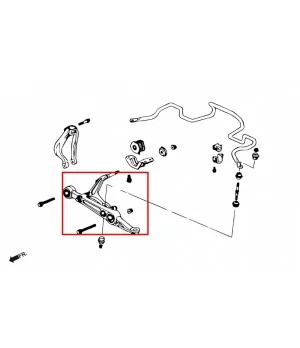 Hardrace 6131 Front Lower Control Arm Honda Civic