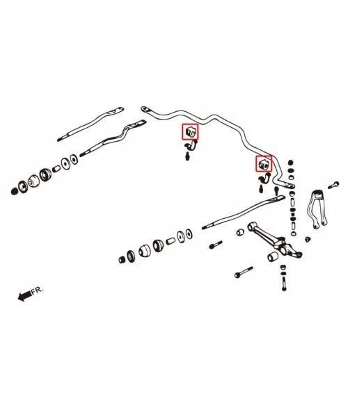 Hardrace 6286 Front Stabilizer Bushing Honda Accord