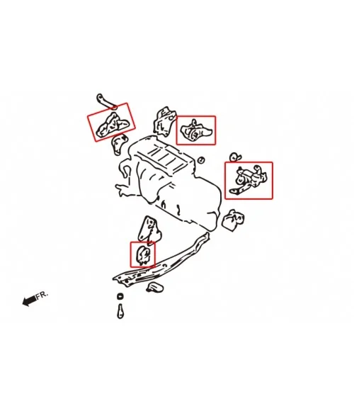 Hardrace 6296 Harden Engine Mount Ford Tierra, Mazda 323, 5