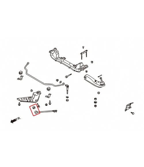 Hardrace 6330 Tension/castor Rod Bushing Infiniti Q45, Nissan 240SX, Skyline, Z-series