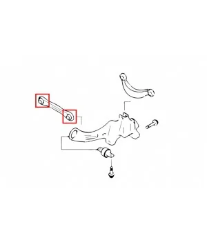 Hardrace 6632 Rear Lateral Arm Bushing -toe Ford, Mazda, Volvo