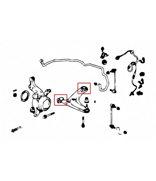 Hardrace 6690 Front Lower Arm Bushing Honda Fit