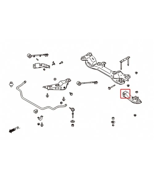 Hardrace 6735 Front Lower Control Arm Bushing Nissan 240SX, Skyline, Z-series