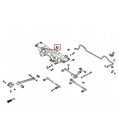 Hardrace 6955 Rear Differential To Sub-frame Bushing Subaru Forester, Impreza, Legacy/outback