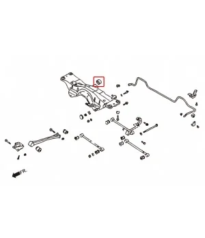 Hardrace 6955 Rear Differential To Sub-frame Bushing Subaru Forester, Impreza, Legacy/outback