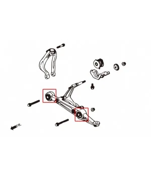 Hardrace 7198 Front Lower Arm Bushing