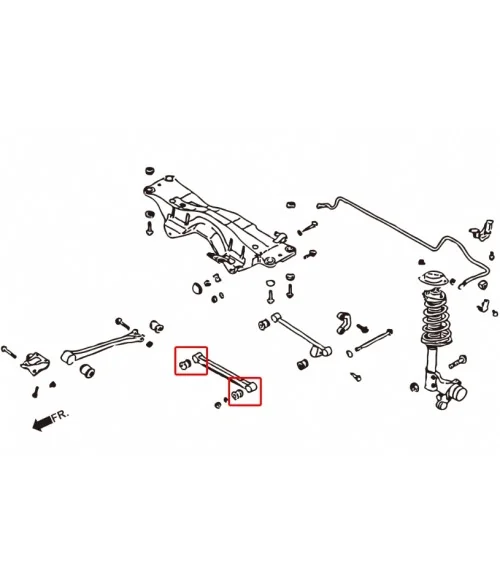 Hardrace 7240 Rear Front Lateral Arm Bushing Subaru Forester, Impreza, Legacy/outback