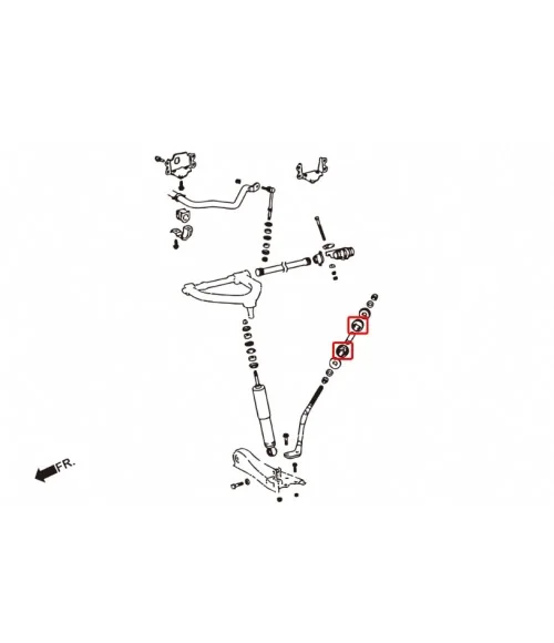 Hardrace 7259 Front Tension Rod Bushing Toyota Hiace