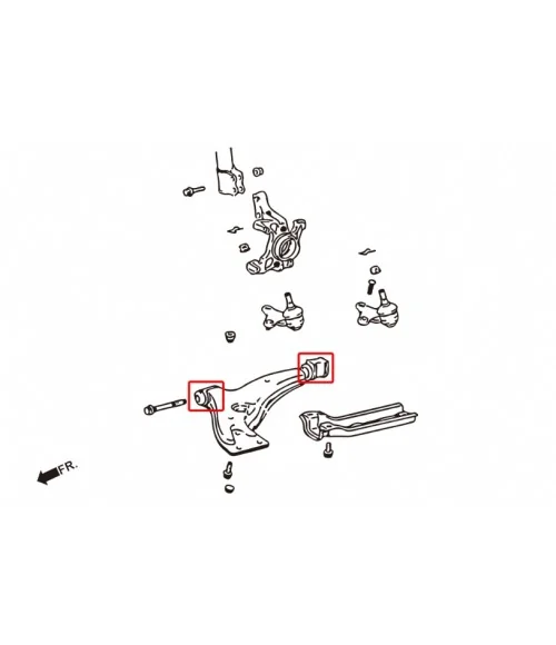 Hardrace 7283 Front Lower Arm Bushing Toyota Tercel