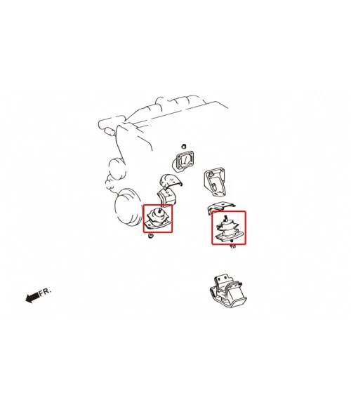 Hardrace 7290 Harden Engine Mount Lexus GS, SC, Toyota Soarer, Supra