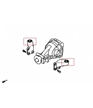 Hardrace 7295 Rear Diff Support Member Bushing Mitsubishi Lancer evolution 