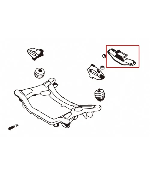 Hardrace 7380 Harden Transmission Mount Hyundai Genesis coupe