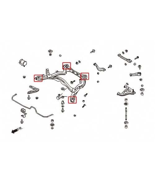 Hardrace 7577 Rear Subframe Bushing Nissan Skyline