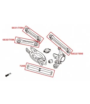 Hardrace 7596 Rear Upper Arm Bmw 1 Series, 3 Series, X1