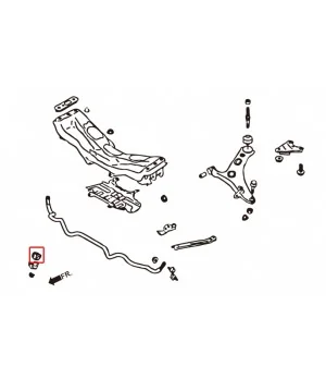 Hardrace 7603 Front Reinforced Stabilizer Bushing Scion FR-S, Subaru BRZ, Toyota 86