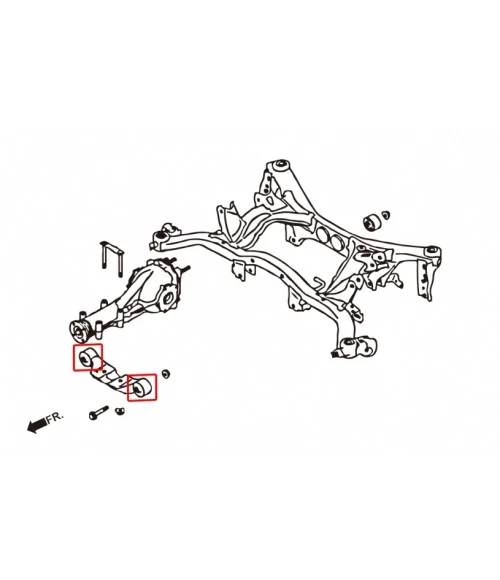 Hardrace 7626 Rear Sub-frame Bushing Subaru