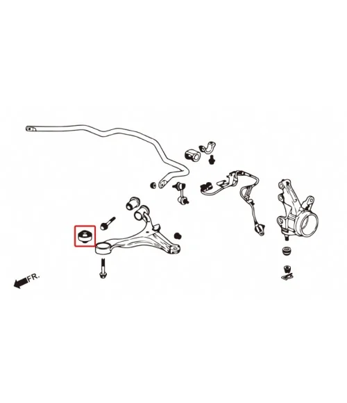 Hardrace 7634 Front Lower Arm Bushing-compliance Honda Civic, Integra