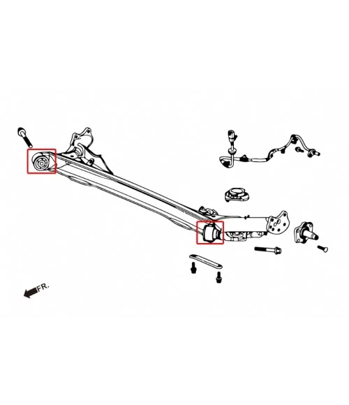 Hardrace 7643 Rear Trailing Arm Bushing Honda Fit