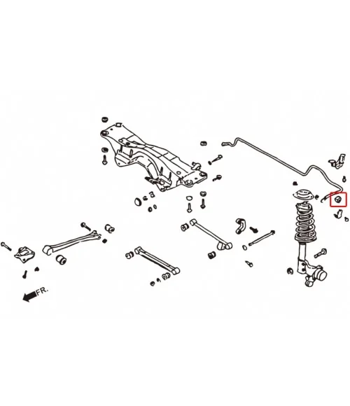 Hardrace 7649 Reinforced Stabilizer Bushing Subaru Forester, Impreza, Legacy/outback