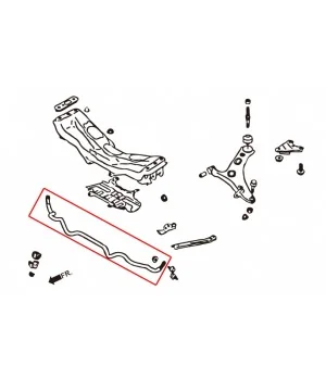 Hardrace 7688 Front Sway Bar Subaru Forester