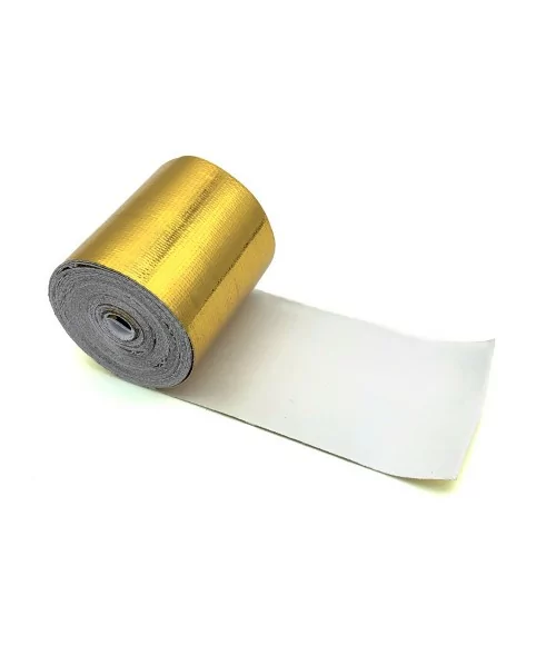 Heat shield insulation tape adhesive 5m x 50mm GOLD 