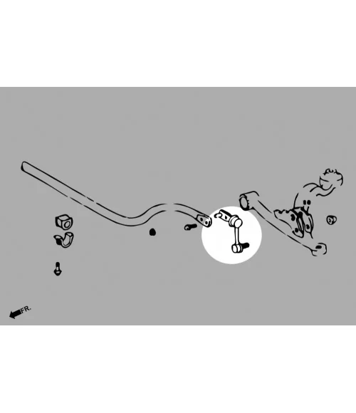 Hardrace 7822 Reinforced Front Stab. Link Lexus GS, SC, Toyota Crown