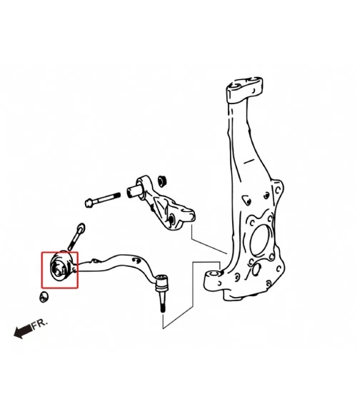 Hardrace 7831 Front Lower Curve Arm Bushing Lexus LS