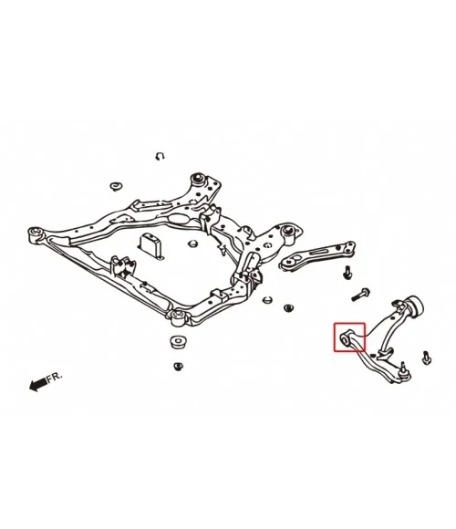 Hardrace 7947 Front Lower Arm Bush - Front Nissan Murano, Teana