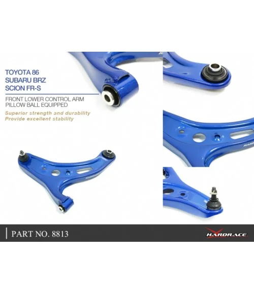 Hardrace 8813 Front Lower Control Arm Scion FR-S, Subaru BRZ, Toyota 86