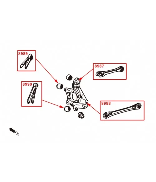 Hardrace 8987 Rear Camber Kit Cadillac Ats-l