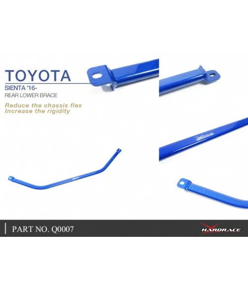 Hardrace Q0007 Rear Lower Brace Toyota Sienta